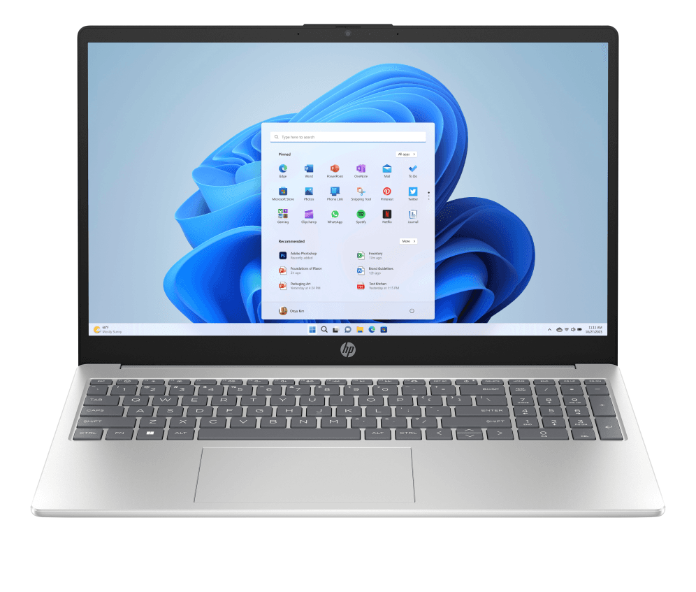 HP 15-fd0362ns Intel® Core™ i7 i7-1355U Portátil 39,6 cm (15.6") Full HD 8 GB DDR4-SDRAM 512 GB SSD Wi-Fi 6 (802.11ax) Windows 11 Home Plata