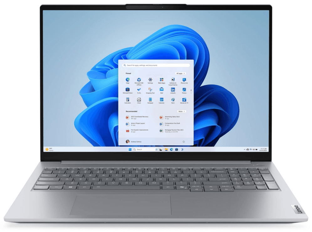 Lenovo ThinkBook 16 G9 IRL Intel Core 5 210H Portátil 40,6 cm (16") WUXGA 16 GB DDR5-SDRAM 512 GB SSD Wi-Fi 7 (802.11be) Windows 11 Pro Español Gris