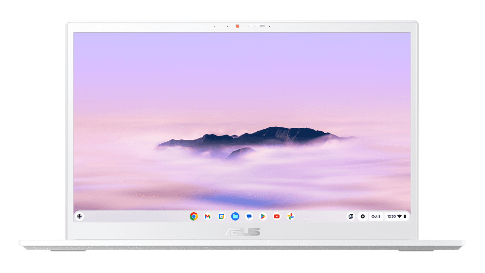 ASUS Chromebook Plus CX34 CX3402CVA-PQ1363 - Ordenador Portátil 14" Full HD (Intel Core 3 100U, 8GB RAM, 256GB UFS, Graphics, ChromeOS) Blanco Perla - Teclado QWERTY español