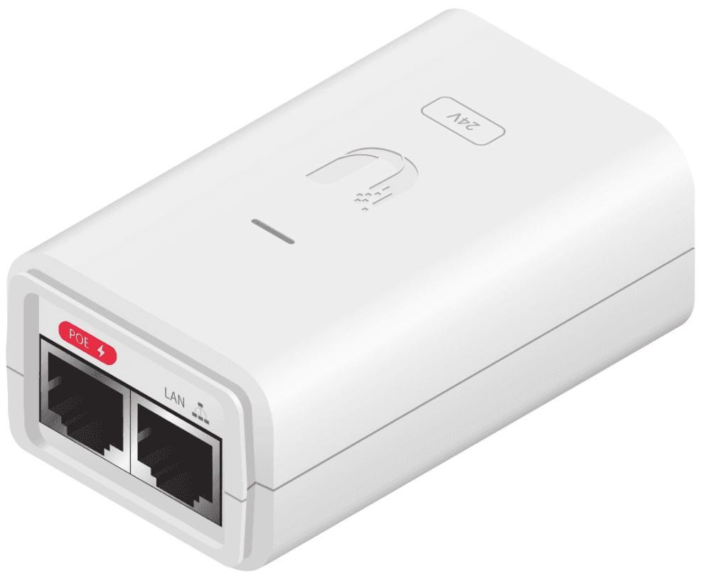 Ubiquiti POE-24-7W-G-WH adaptador e inyector de PoE Gigabit Ethernet 24 V