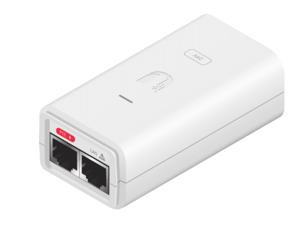 Ubiquiti POE-24-12W-G-WH adaptador e inyector de PoE Gigabit Ethernet 24 V