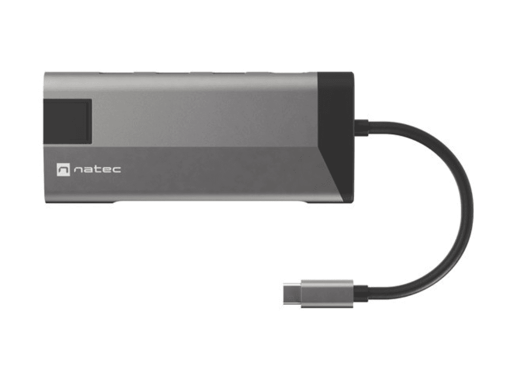 NATEC Fowler Plus USB Tipo C Negro, Gris