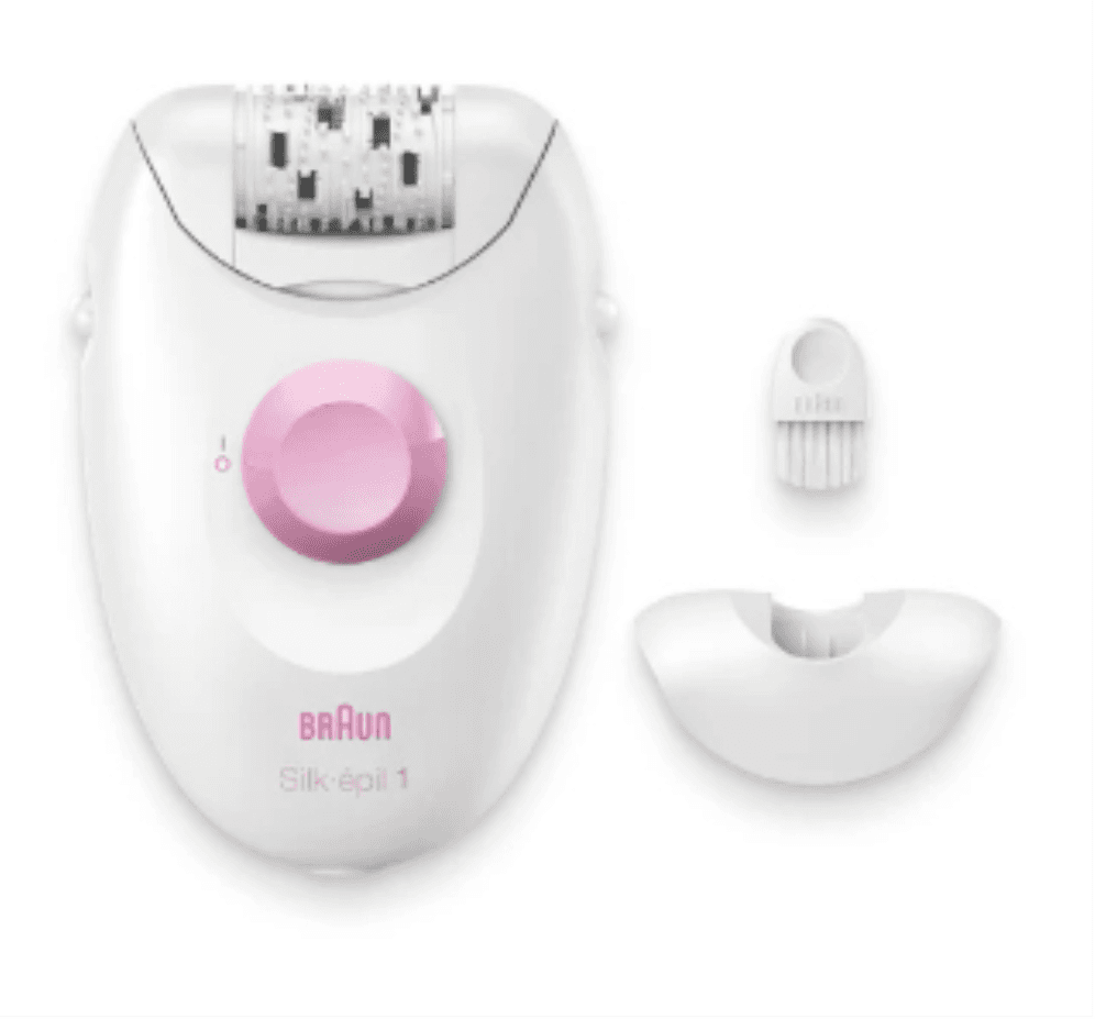 Braun Silk-épil 1 1-010 depiladora 20 pinzas Rosa, Blanco