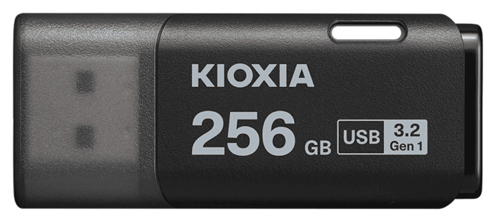 Kioxia TransMemory U301 unidad flash USB 256 GB USB tipo A 3.2 Gen 1 (3.1 Gen 1) Negro
