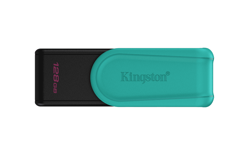 Kingston Technology DataTraveler 128GB Portable USB 3.2 Gen 1 Exodia S (Black/Turquoise)