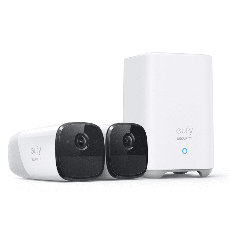 Eufy Camaras de Vigilancia eufyCam 2 Pro, 2K Cámara IP Exterior, 365 días de batería, Compatible con HomeKit, protección IP67, visión Nocturna, Juego de 2 cámaras, sin Tarifa mensual