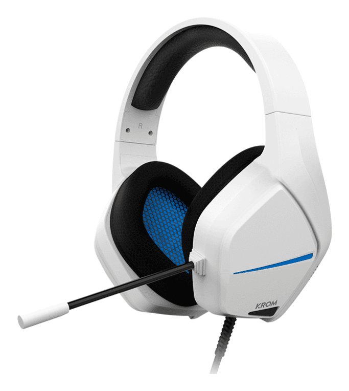 Krom Kopa Move Auriculares Alámbrico Diadema Juego Blanco