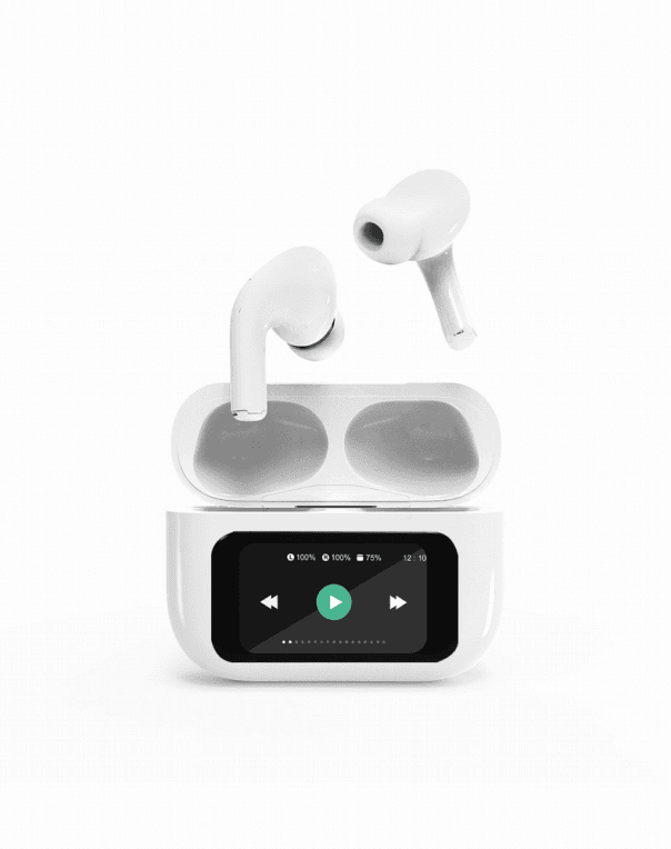 Gembird GMB Audio TWS-LCD-ANC-01-W auricular y casco Auriculares Inalámbrico Dentro de oído Llamadas/Música USB Tipo C Bluetooth Blanco