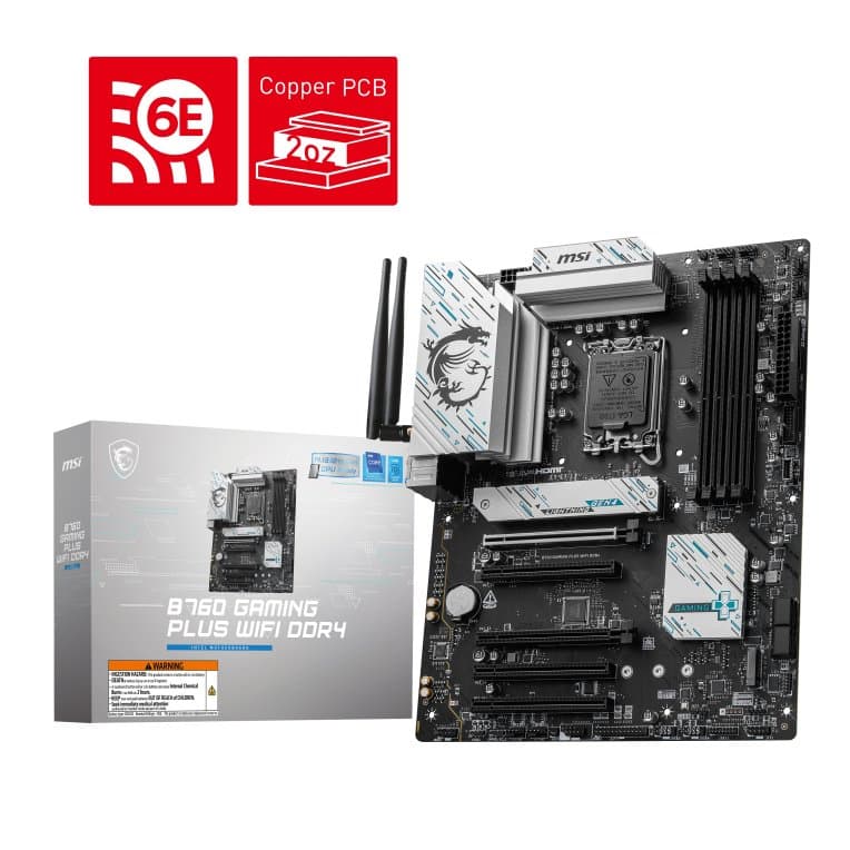 MSI B760 GAMING PLUS WIFI DDR4 placa base Intel B760 LGA 1700 ATX