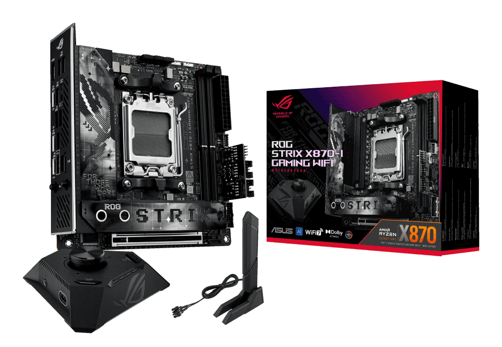 ASUS ROG STRIX X870-I GAMING WIFI AMD X870 Zócalo AM5 mini ITX