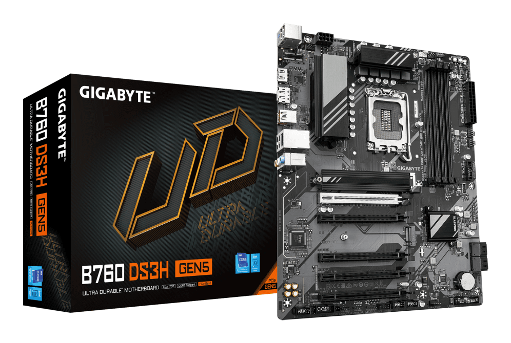 GIGABYTE B760 DS3H GEN5 placa base Intel B760 Express LGA 1700 ATX