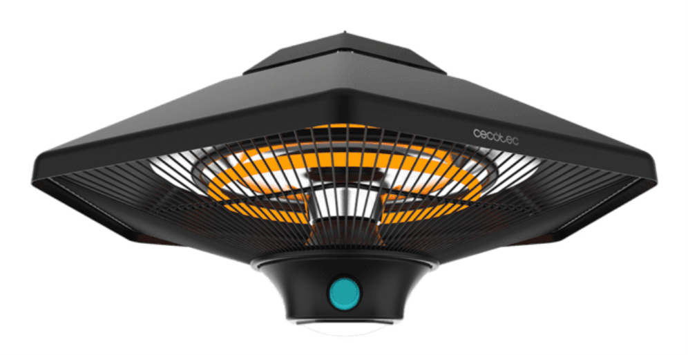 Cecotec ReadyWarm 2000 Power Ceiling Exterior Negro 2000 W Calefactor eléctrico halógeno