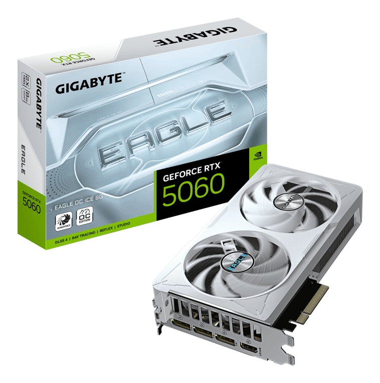 GIGABYTE GeForce RTX 5060 EAGLE OC ICE 8G NVIDIA