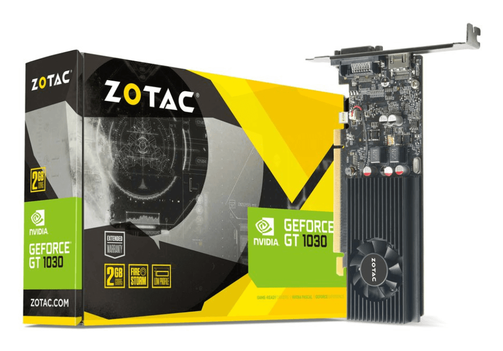 Zotac ZT-P10300A-10L tarjeta gráfica NVIDIA GeForce GT 1030 2 GB GDDR5