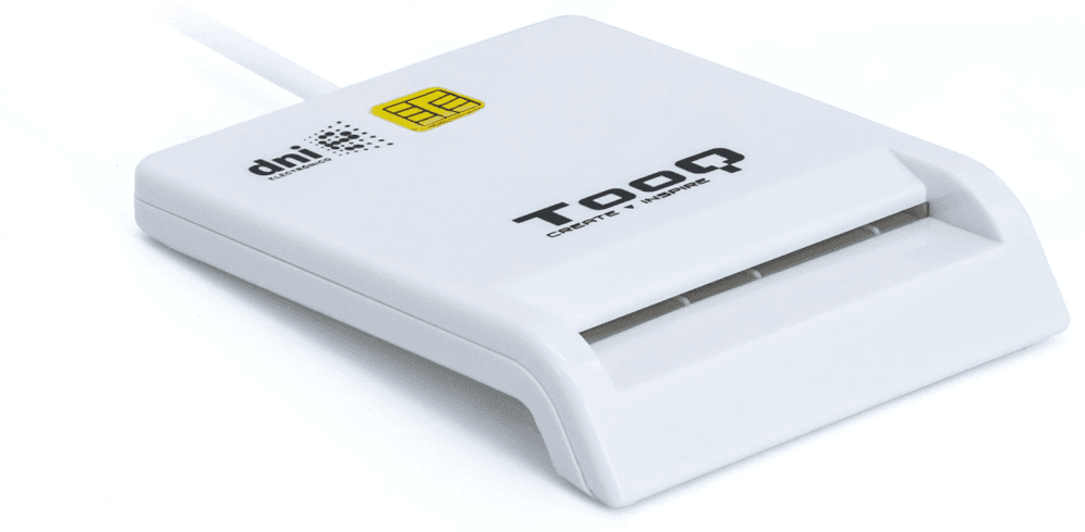 TooQ TQR-210W lector de tarjeta inteligente Interior USB 2.0 Blanco