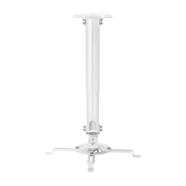 AISENS Soporte Universal Giratorio, Inclinable y Extensible de Techo para Proyector 13.5Kg, Blanco