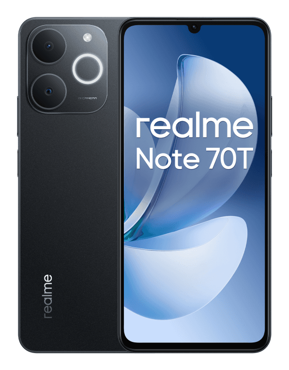 realme Note 70T 17,1 cm (6.74") SIM doble Android 15 4G USB Tipo C 4 GB 256 GB 6000 mAh Negro