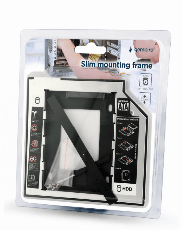 Gembird MF-95-01 panel bahía disco duro 13,3 cm (5.25") Panel de control