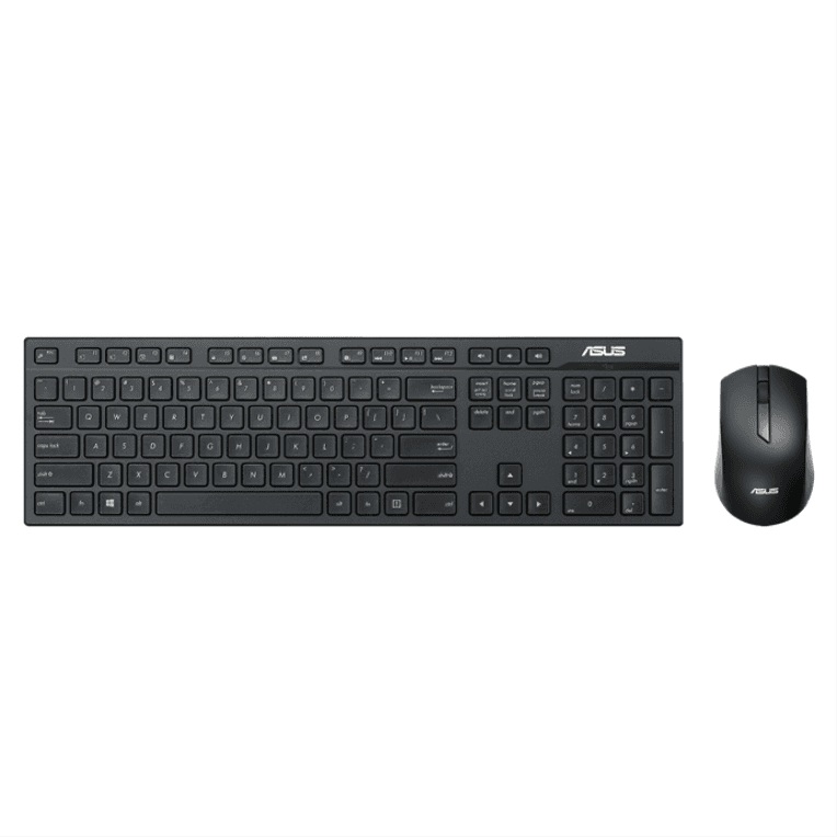 ASUS W2500 teclado Ratón incluido Juego RF inalámbrico QWERTY Negro