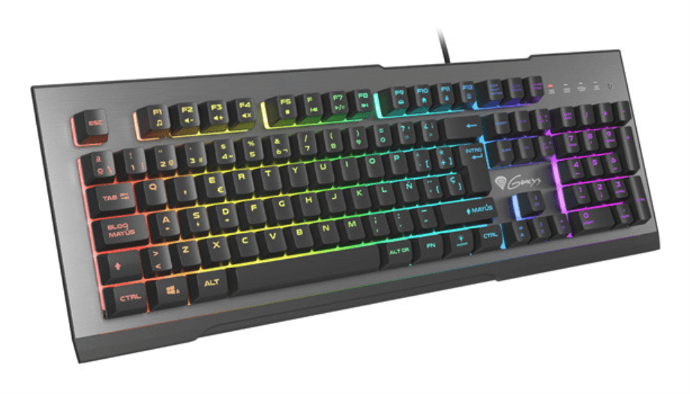 GENESIS Rhod 500 RGB teclado Juego USB QWERTY Español Negro, Gris