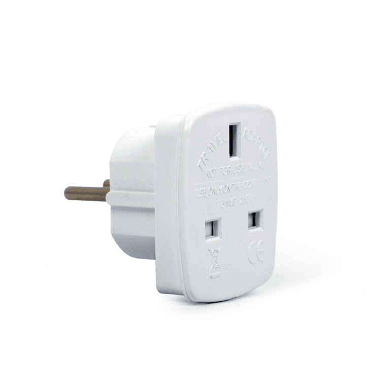 Gembird A-AC-UKEU-001 adaptador de enchufe eléctrico Tipo G (RU) Tipo F Blanco