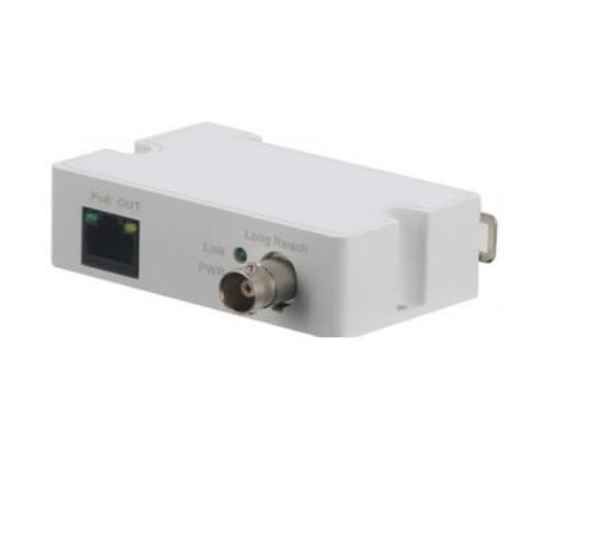 Dahua LR1002-1ET-V3 Transmisor Extensor ePoE, 1x RJ45, 1x BNC, Alcance PoE de hasta 800m