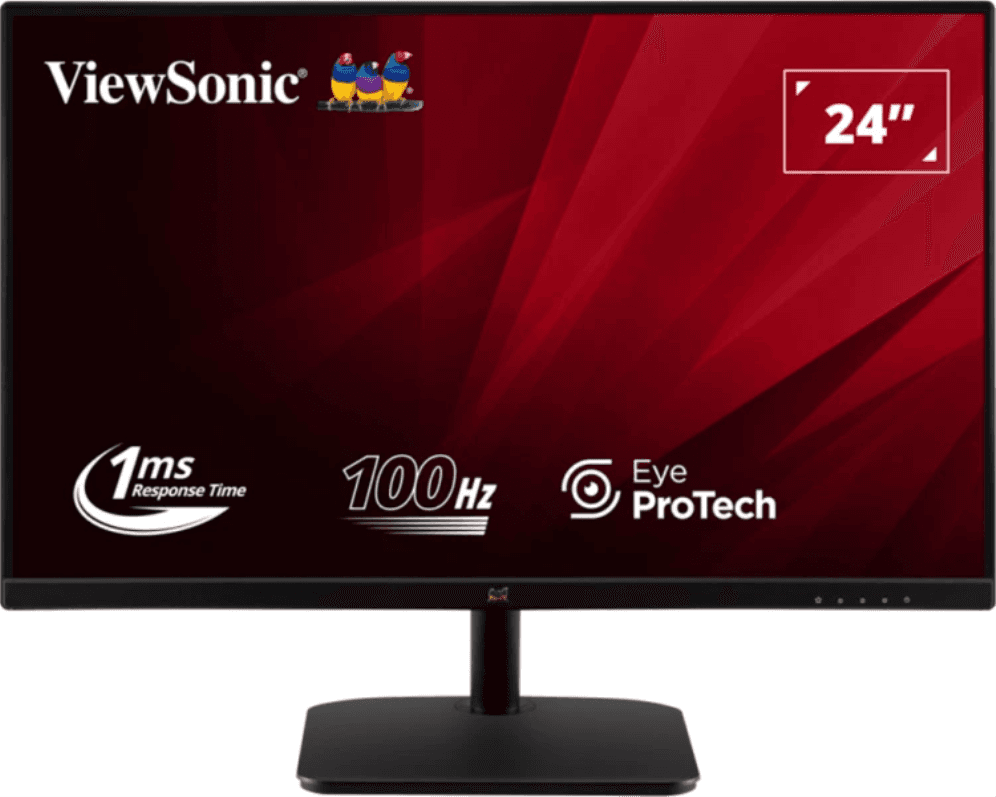 Viewsonic Value Series VA2432-MHD-3 pantalla para PC 61 cm (24") 1920 x 1080 Pixeles Full HD LED Negro