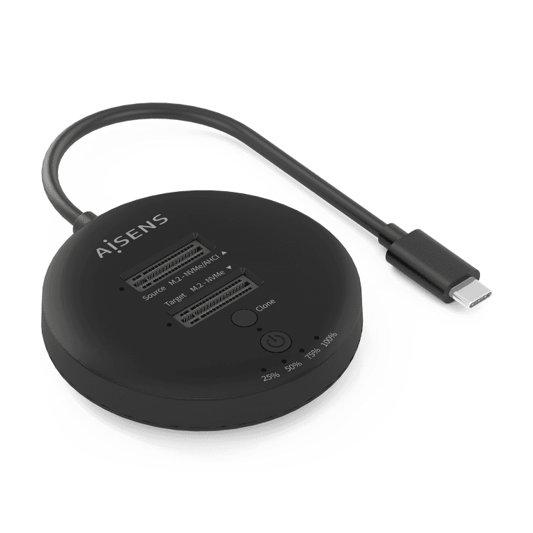AISENS ASDS-2M2N05-BK base de conexión para disco duro USB 3.2 Gen 2 (3.1 Gen 2) Type-C