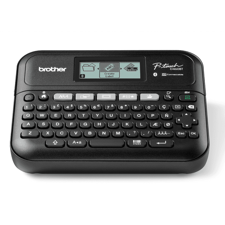 Brother PT-D460BTVP impresora de etiquetas Transferencia térmica 180 x 180 DPI 30 mm/s Inalámbrico y alámbrico TZe Bluetooth QWERTY