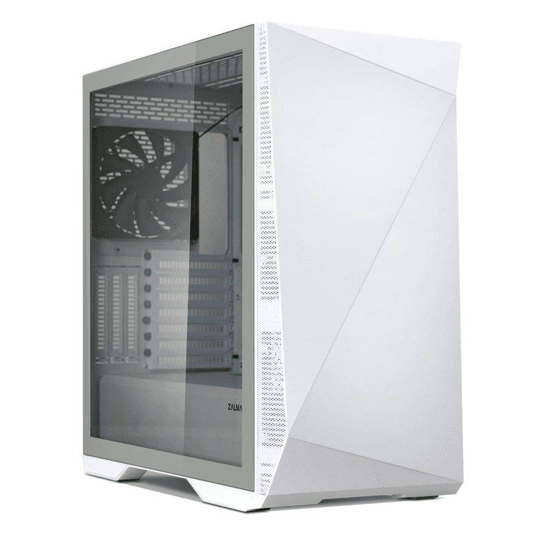 Zalman Z9 Iceberg ATX Mid Tower PC Case, White fan Midi Tower Blanco