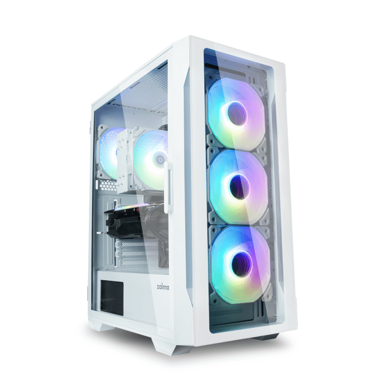 Zalman I3 NEO TG WHITE carcasa de ordenador Midi Tower Blanco