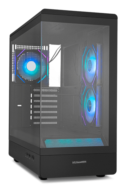 NOX Hummer NXHUMMERSIGNALBK carcasa de ordenador Midi Tower Negro