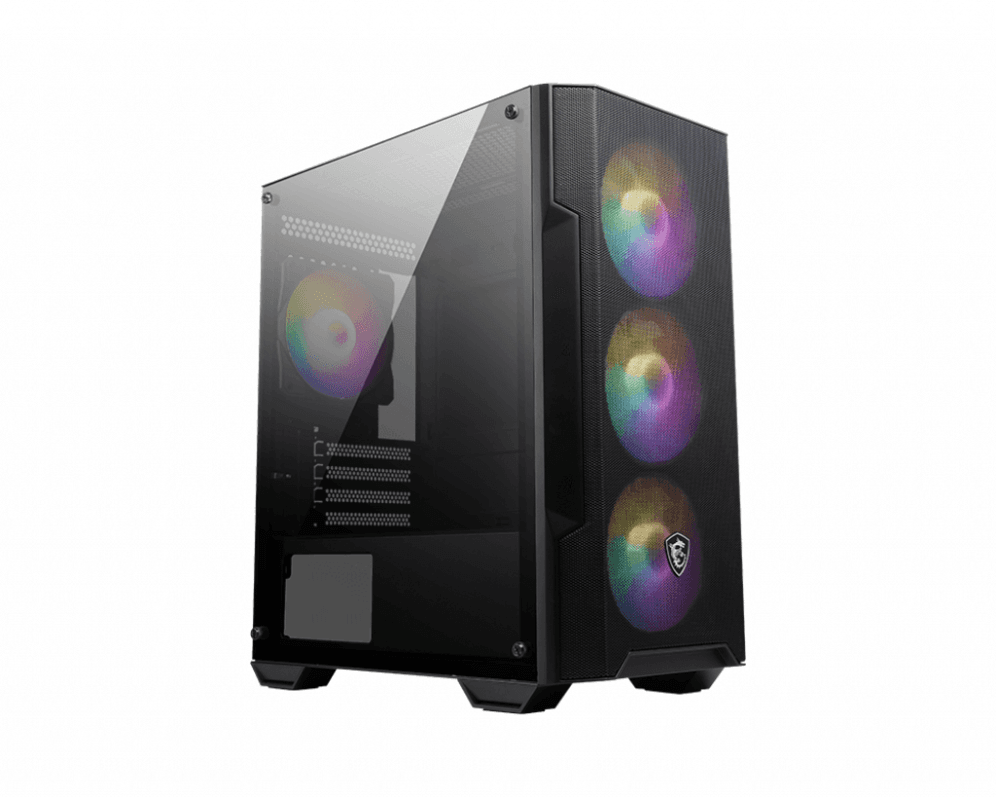 MSI MAG Forge M100A Micro Torre Negro, Transparente