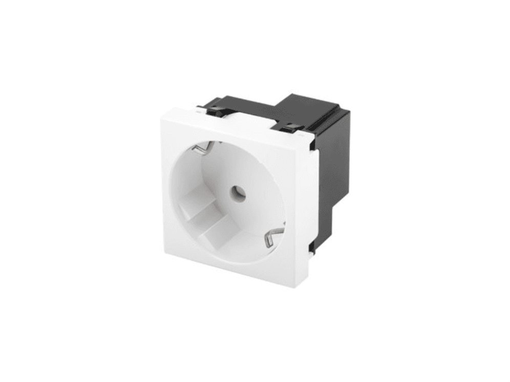 Lanberg AC-4545SW-F-W toma de corriente Tipo F Blanco