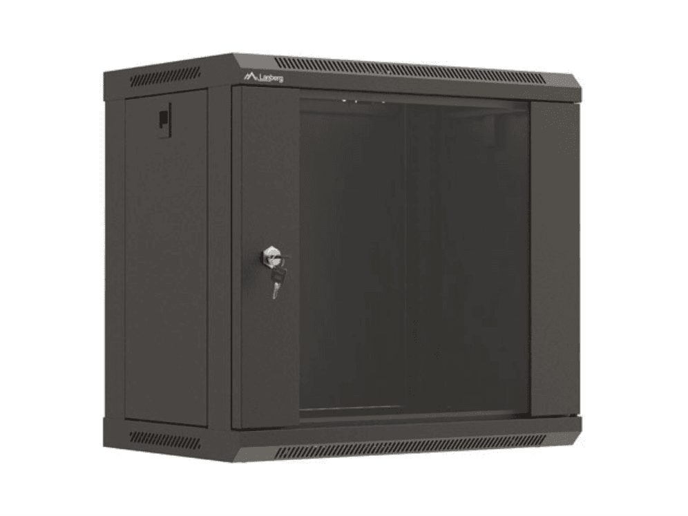 Lanberg WF03-5309-10B armario rack 9U Bastidor de pared Negro
