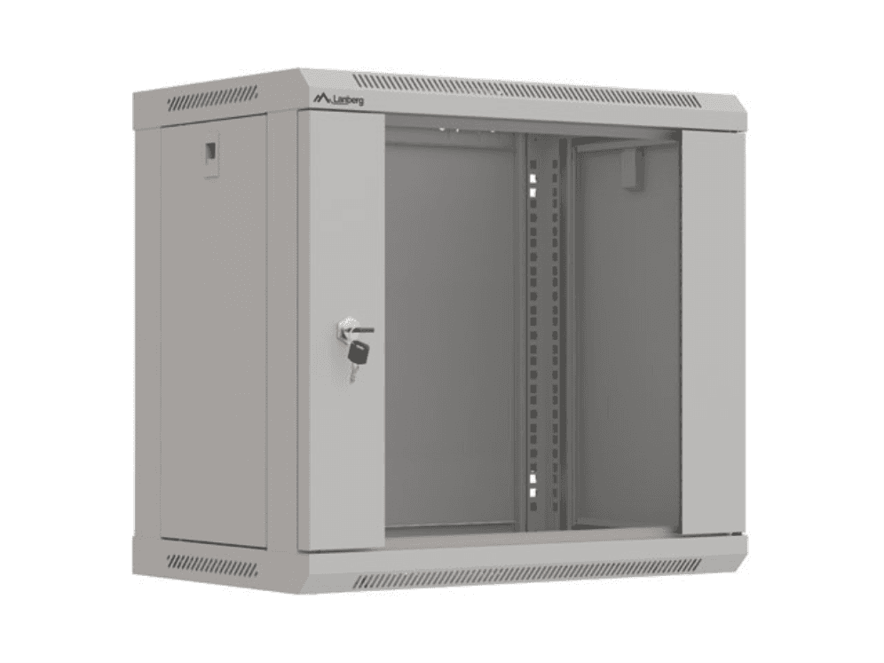 Lanberg WF03-5309-10S armario rack 9U Bastidor de pared Negro