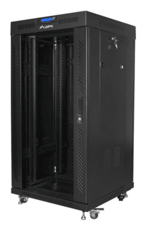 Lanberg FF01-6622-12BL armario rack 22U Rack o bastidor independiente Negro