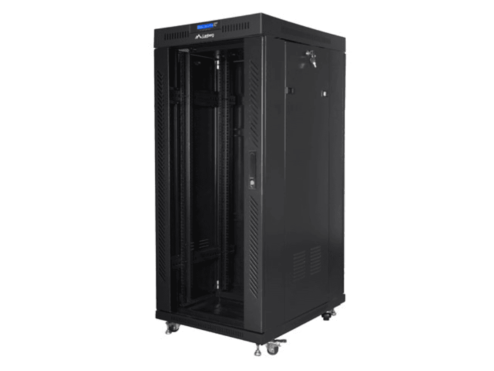 Lanberg FF01-8027-12BL armario rack 27U Rack o bastidor independiente Negro