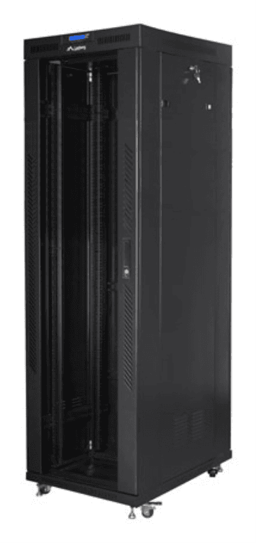 Lanberg FF01-8842-12BL armario rack 42U Rack o bastidor independiente Negro