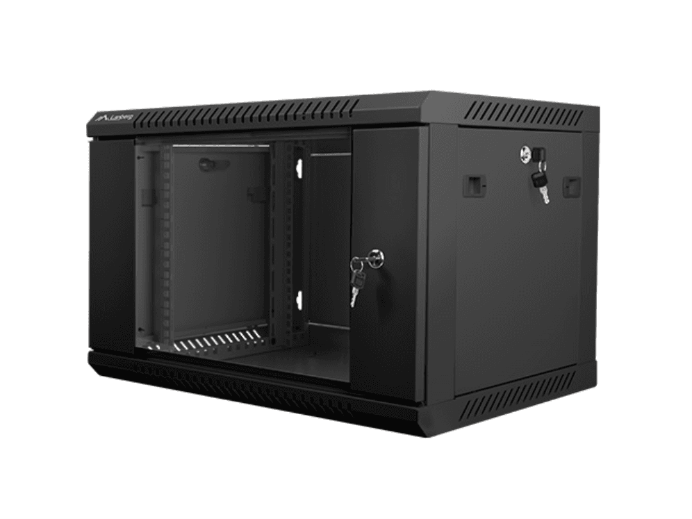 Lanberg WF01-6406-10B armario rack 6U Bastidor de pared Negro