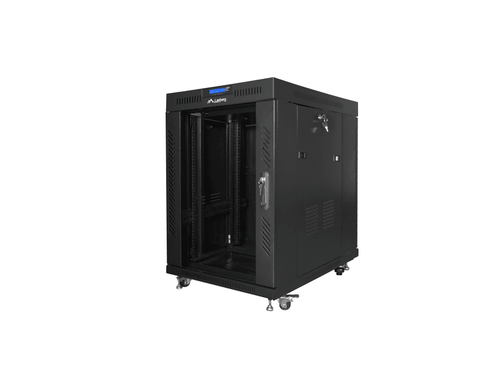 Lanberg FF01-6815-12BL armario rack 15U Rack o bastidor independiente Negro