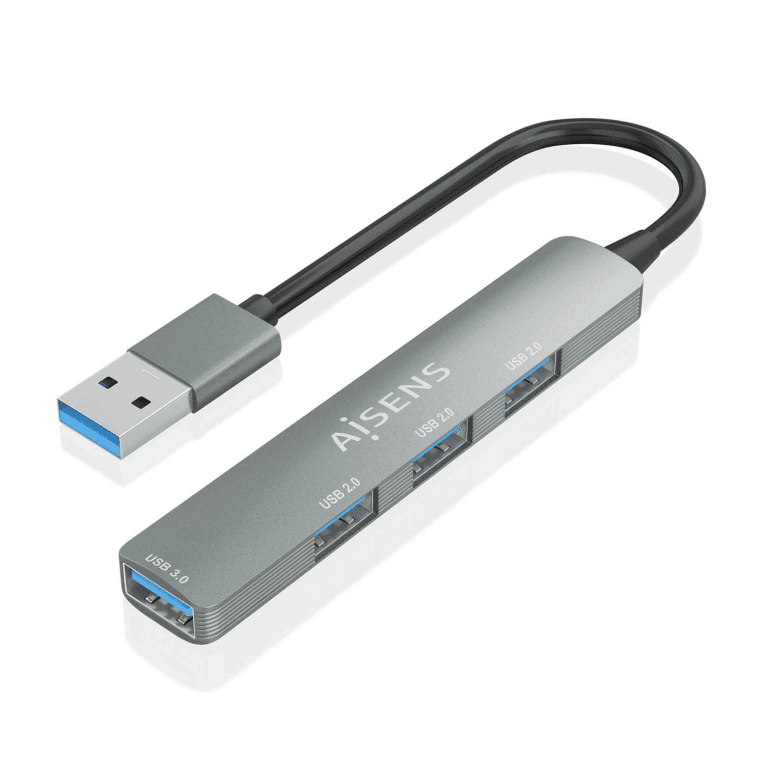 AISENS A106-0859 hub de interfaz USB 3.2 Gen 1 (3.1 Gen 1) Type-A 5000 Mbit/s