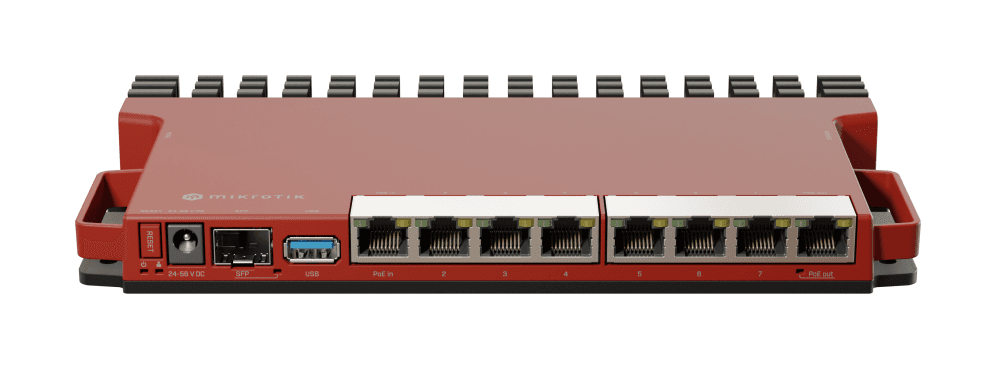 Mikrotik L009UiGS-RM router 2.5 Gigabit Ethernet, Gigabit Ethernet Rojo