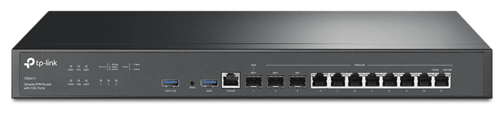 TP-Link Omada ER8411 router Gigabit Ethernet Negro