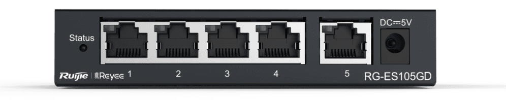 Ruijie Networks RG-ES105GD switch No administrado Gigabit Ethernet (10/100/1000) Negro