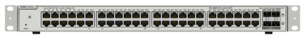 Ruijie Networks RG-NBS5100-48GT4SFP switch Gestionado L3 Gigabit Ethernet (10/100/1000) Negro