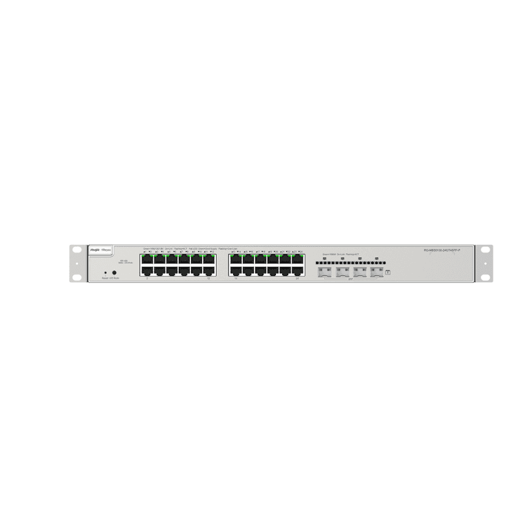 Ruijie Networks RG-NBS5200-24GT4XS-P switch Gestionado L3 Gigabit Ethernet (10/100/1000) Energía sobre Ethernet (PoE) Gris