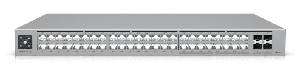 Ubiquiti UniFi Pro Max 48 PoE Gestionado L3 Gigabit Ethernet (10/100/1000) Energía sobre Ethernet (PoE) 1U Gris