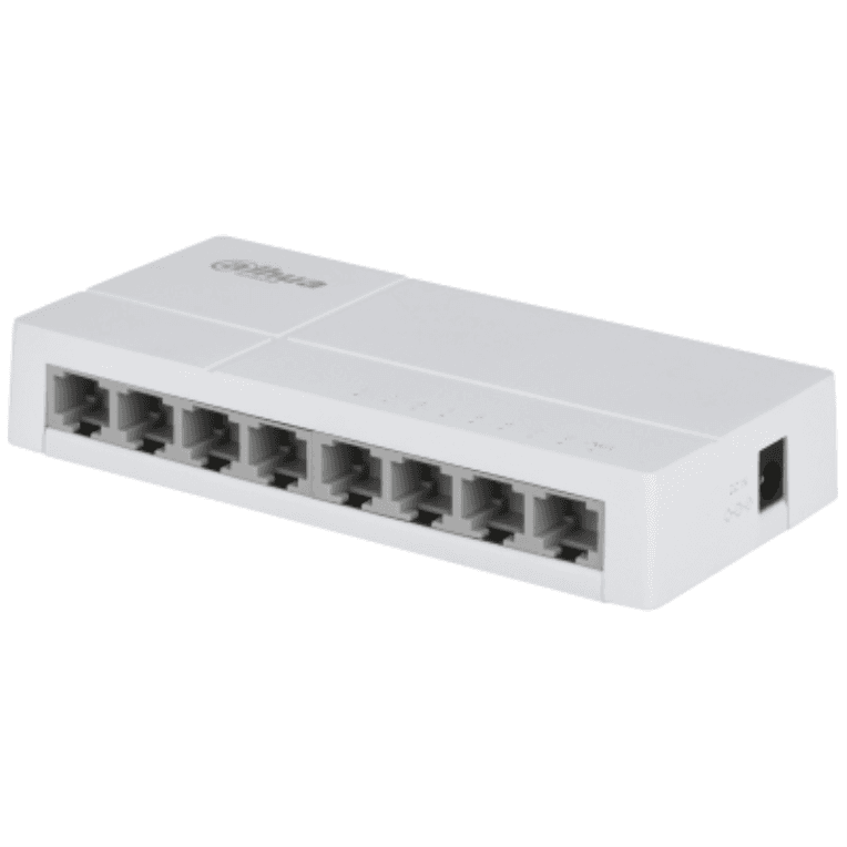 Dahua Technology PoE DH-SF1008 switch No administrado Fast Ethernet (10/100) Energía sobre Ethernet (PoE) Escritorio Gris claro