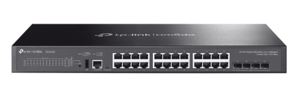 TP-Link Omada SG5428X switch Gestionado L3 Gigabit Ethernet (10/100/1000) Negro